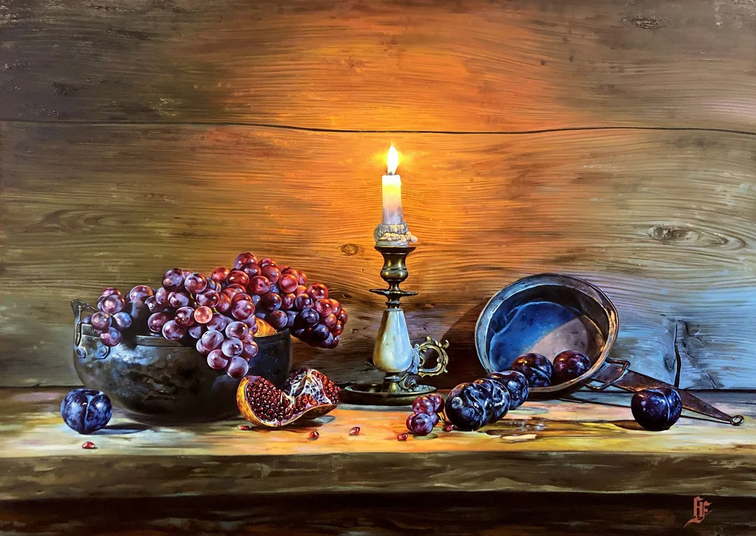 "İsimsiz" eseri HÜSEYİN FEYZULLAH tarafından 2020 yılında 90x120 cm ölçülerinde Tuval üzeri yağlı boya tekniği ile yapılmıştır.