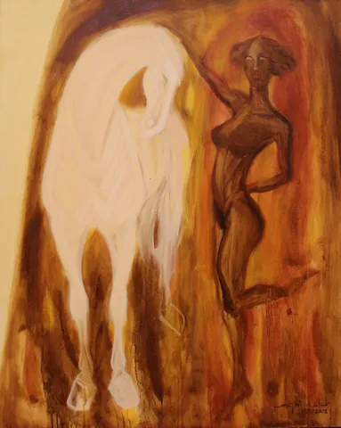 "İsimsiz" eseri HÜSEYİN ŞAHBUDAK tarafından 2003 yılında 100x80 cm ölçülerinde Tuval üzeri yağlı boya tekniği ile yapılmıştır.