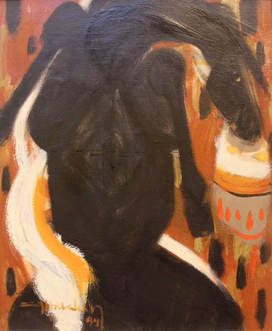 "İsimsiz" eseri HÜSEYİN ŞAHBUDAK tarafından 1994 yılında 49x39 cm ölçülerinde Tuval üzeri yağlı boya tekniği ile yapılmıştır.