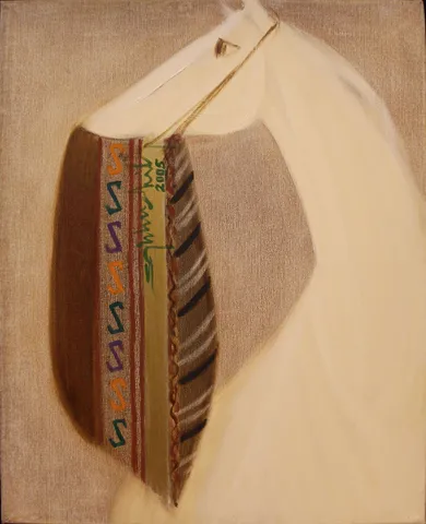 "İsimsiz" eseri HÜSEYİN ŞAHBUDAK tarafından 2005 yılında 50x40 cm ölçülerinde Tuval üzeri yağlı boya tekniği ile yapılmıştır.