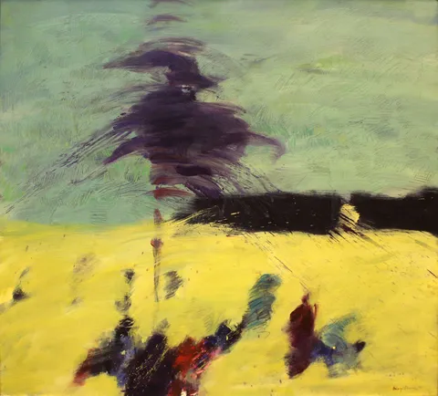 "İsimsiz" eseri HÜSEYİN SÖNMEZ tarafından 1995 yılında 90x100 cm ölçülerinde Tuval üzeri yağlı boya tekniği ile yapılmıştır.