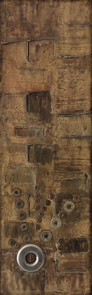 "İsimsiz" eseri IŞIN KARAHAN tarafından 59x19 cm ölçülerinde Karışık teknik tekniği ile yapılmıştır.