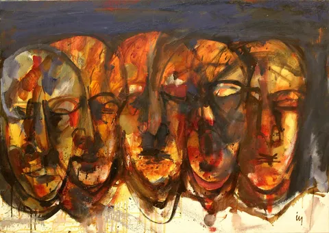 "İsimsiz" eseri İSMAİL YILDIRIM tarafından 2000 yılında 65x91 cm ölçülerinde Tuval üzeri yağlı boya tekniği ile yapılmıştır.
