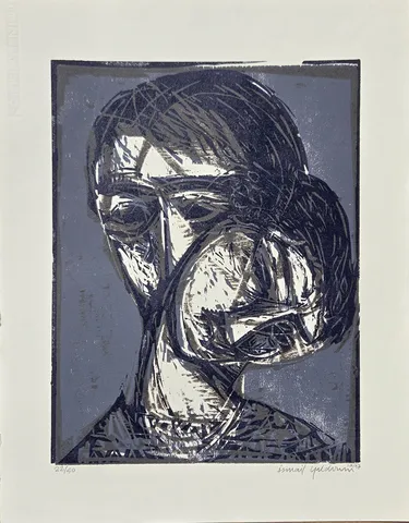 "İsimsiz" eseri İSMAİL YILDIRIM tarafından 1997 yılında 53x41 cm ölçülerinde Ağaç Baskı tekniği ile yapılmıştır.