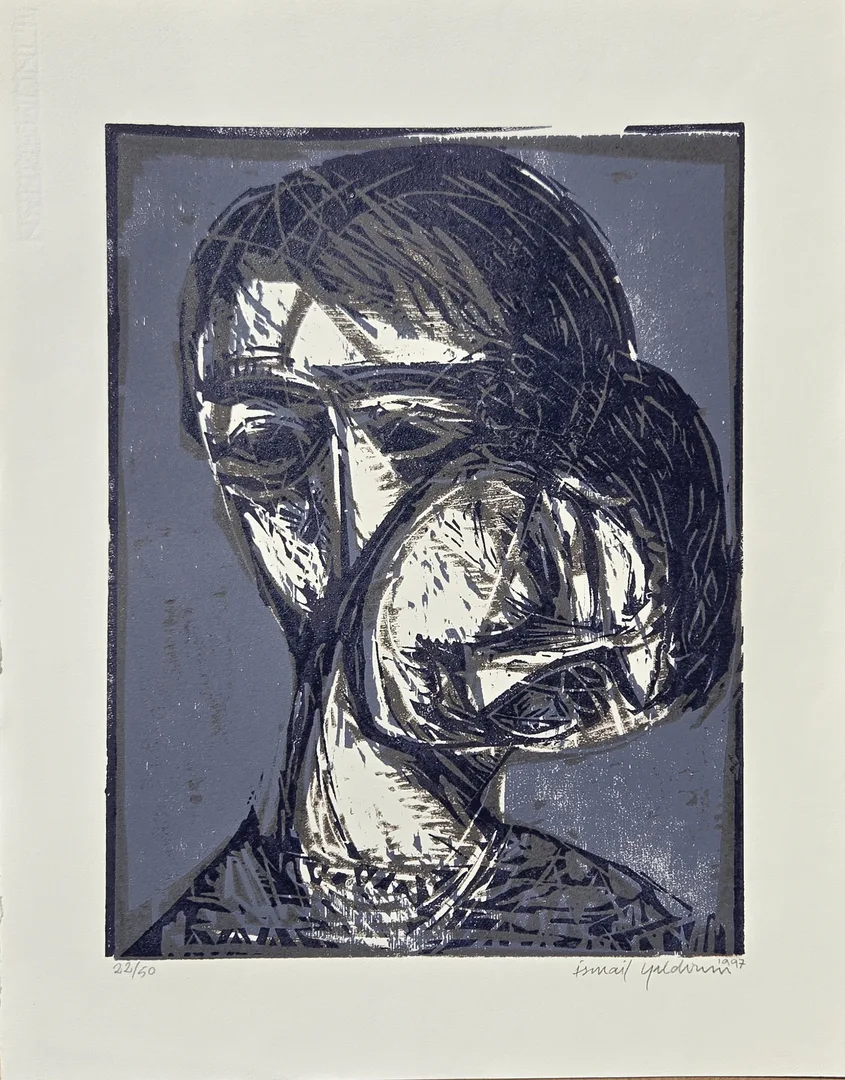 "İsimsiz" eseri İSMAİL YILDIRIM tarafından 1997 yılında 53x41 cm ölçülerinde Ağaç Baskı tekniği ile yapılmıştır.