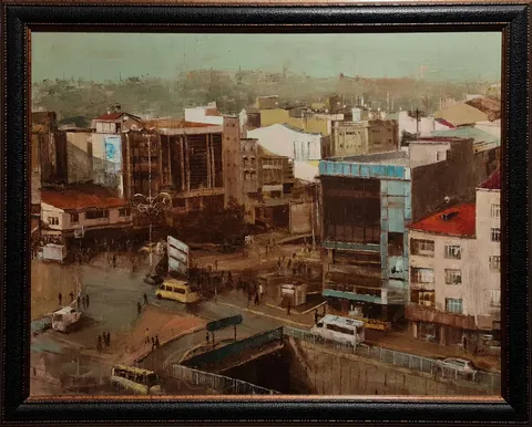 "İsimsiz" eseri KADİR ABLAK tarafından 2013 yılında 78x100 cm ölçülerinde Tuval üzeri yağlı boya tekniği ile yapılmıştır.
