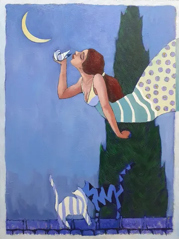 "İsimsiz" eseri KADİR ÖZTOPRAK tarafından 2019 yılında 80x60 cm ölçülerinde Tuval üzeri yağlı boya tekniği ile yapılmıştır.