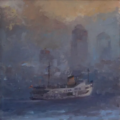 "İsimsiz" eseri KORKUT ULUĞ tarafından 40x40 cm ölçülerinde Tuval üzeri yağlı boya tekniği ile yapılmıştır.