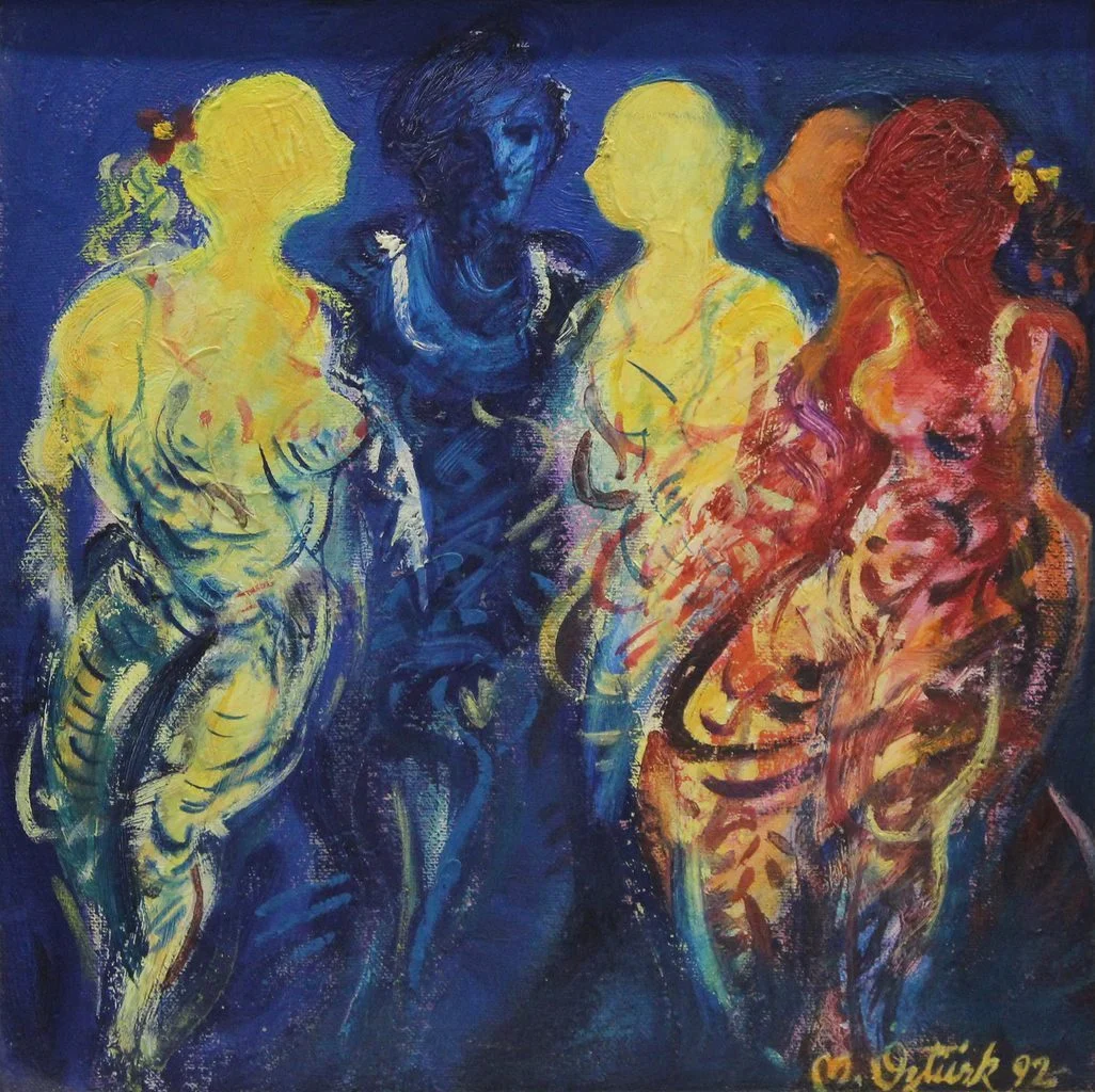 "İsimsiz" eseri MAHMUT ÖZTÜRK tarafından 1992 yılında 30x30 cm ölçülerinde Tuval üzeri yağlı boya tekniği ile yapılmıştır.