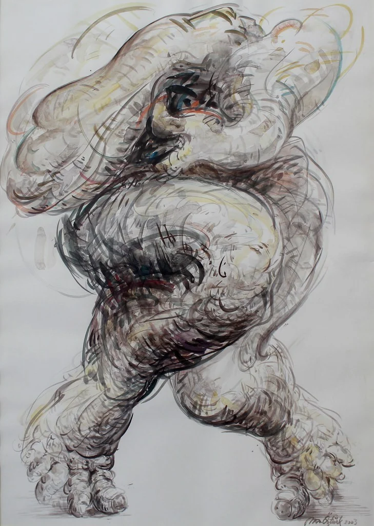 "İsimsiz" eseri MAHMUT ÖZTÜRK tarafından 70x50 cm ölçülerinde Kağıt üzeri yağlı boya tekniği ile yapılmıştır.