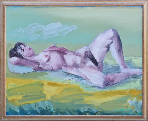 MEHMET ALAGÖZ — “İsimsiz”, 2005 "İsimsiz" eseri MEHMET ALAGÖZ tarafından 2005 yılında 80x100 cm ölçülerinde Tuval üzeri yağlı boya tekniği ile yapılmıştır.