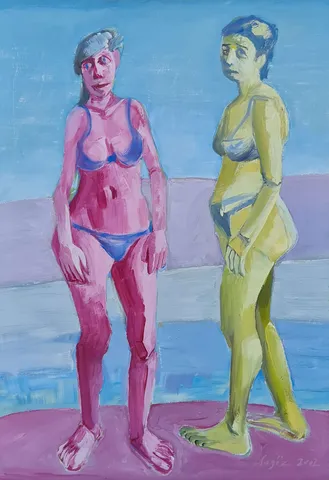 "İsimsiz" eseri MEHMET ALAGÖZ tarafından 2002 yılında 100x70 cm ölçülerinde Tuval üzeri yağlı boya tekniği ile yapılmıştır.