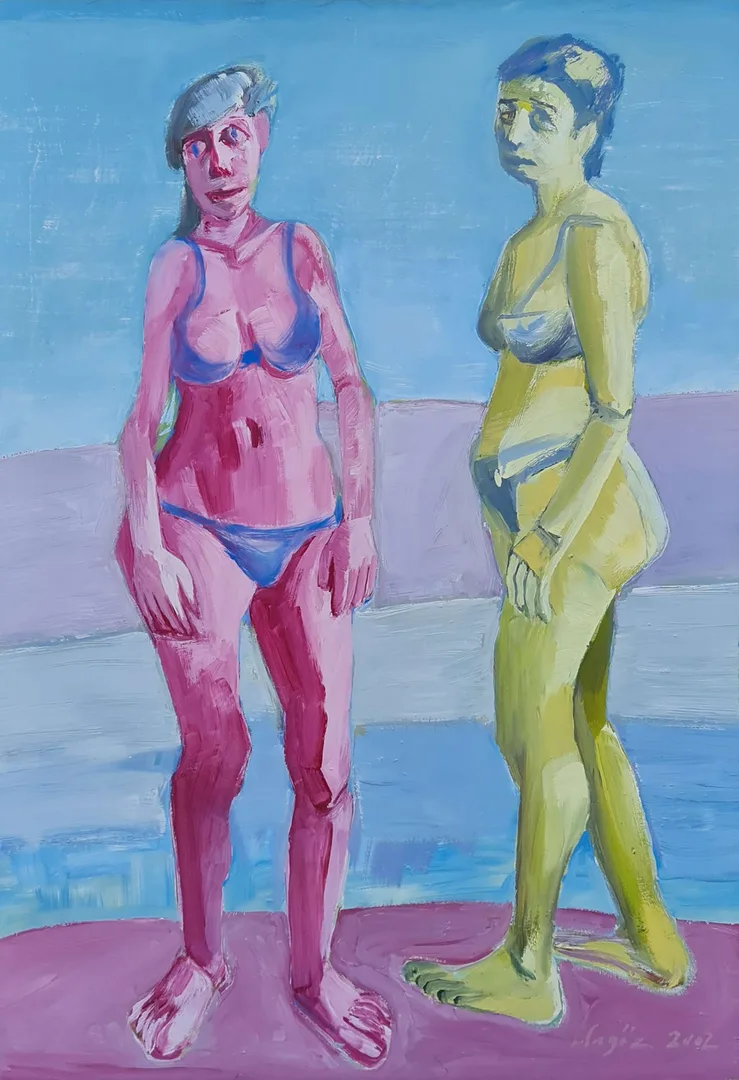 "İsimsiz" eseri MEHMET ALAGÖZ tarafından 2002 yılında 100x70 cm ölçülerinde Tuval üzeri yağlı boya tekniği ile yapılmıştır.