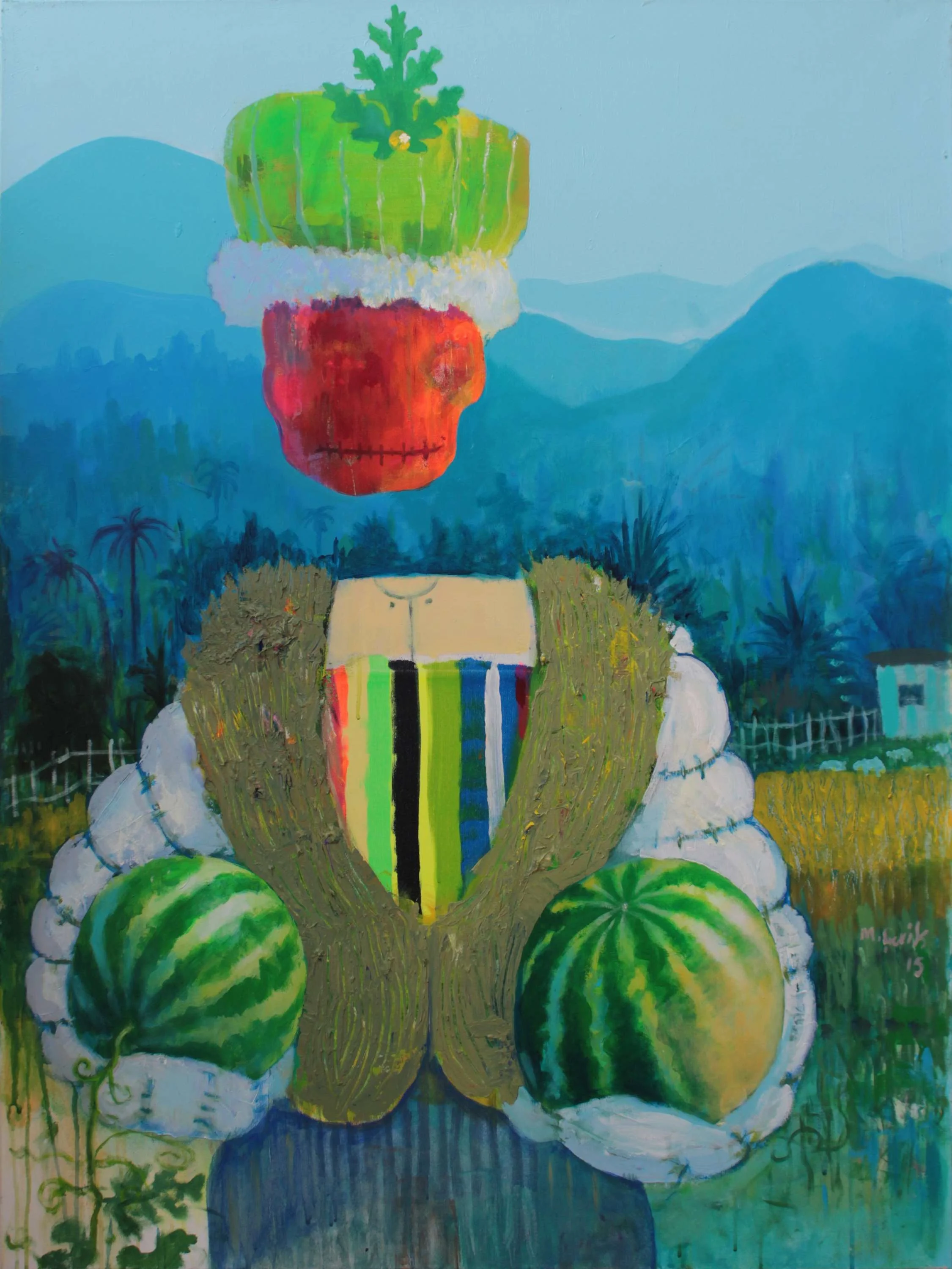 "İsimsiz" eseri MEHMET ÇEVİK tarafından 2015 yılında 120x90 cm ölçülerinde Tuval üzeri yağlı boya tekniği ile yapılmıştır.