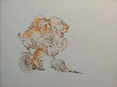 "Paris" eseri MEHMET GÜLERYÜZ tarafından 1973 yılında 44x59 cm ölçülerinde Litografi tekniği ile yapılmıştır.