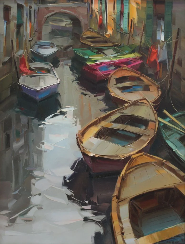 yakınlaştır "İsimsiz" eseri MEHMET KOÇ tarafından 65x50 cm ölçülerinde Tuval üzeri yağlı boya tekniği ile yapılmıştır.
