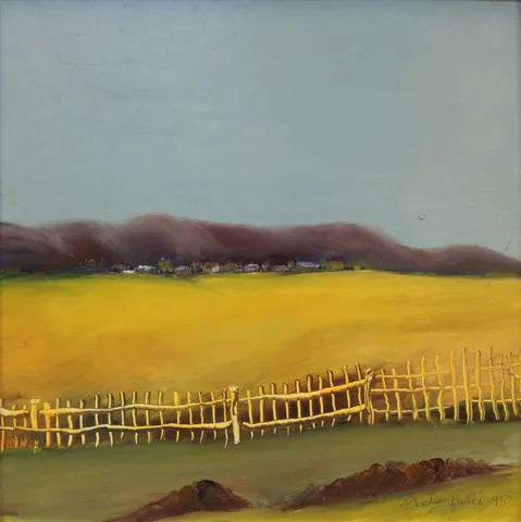 METE BALKİ — “İsimsiz”, 1995 "İsimsiz" eseri METE BALKİ tarafından 1995 yılında 30x30 cm ölçülerinde Duralit üzeri yağlı boya tekniği ile yapılmıştır.