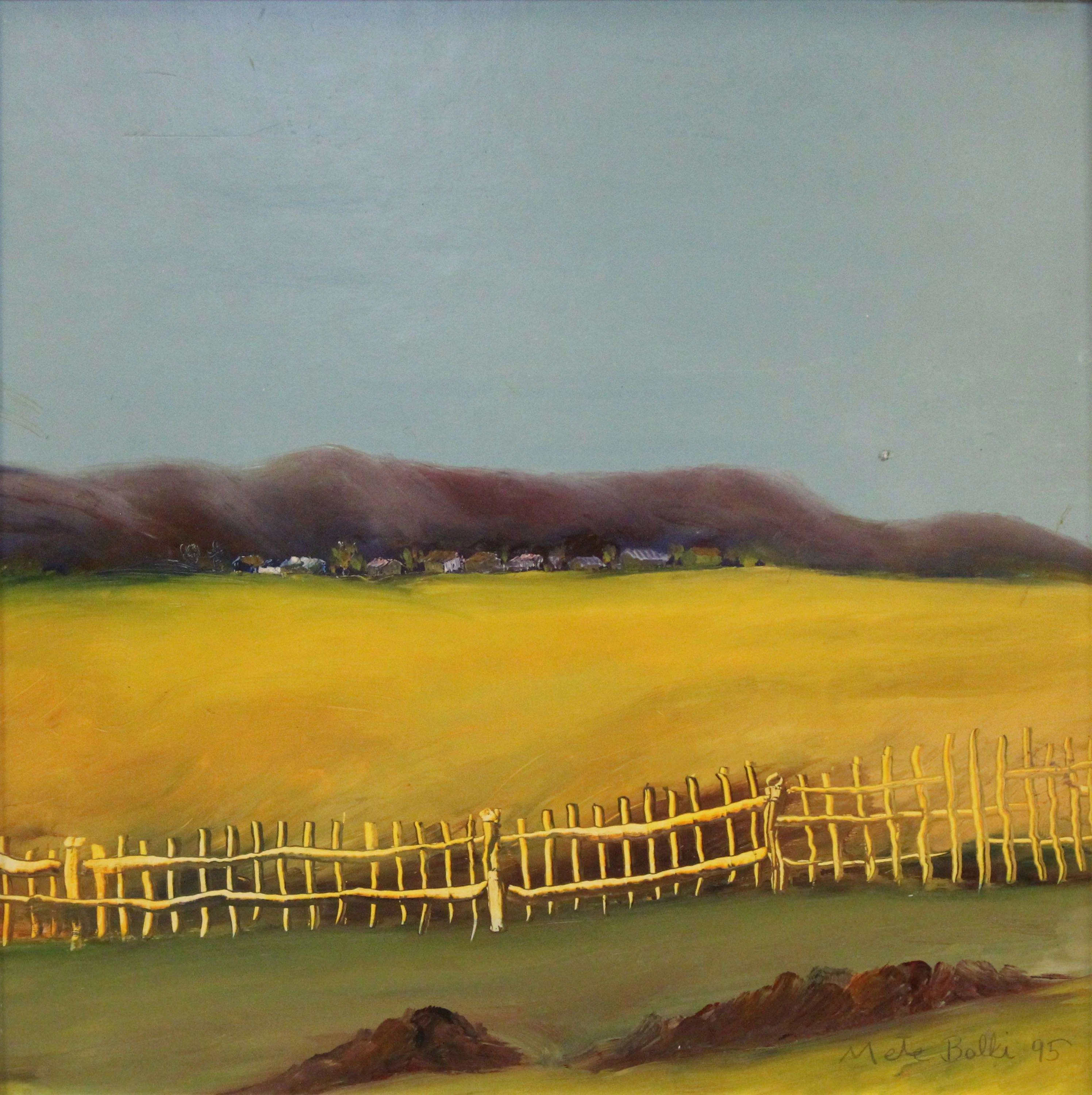 "İsimsiz" eseri METE BALKİ tarafından 1995 yılında 30x30 cm ölçülerinde Duralit üzeri yağlı boya tekniği ile yapılmıştır.