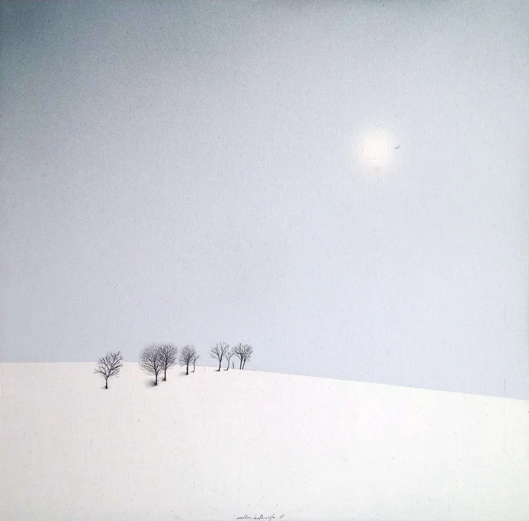 "İsimsiz" eseri METİN KALKIZOĞLU tarafından 2015 yılında 40x40 cm ölçülerinde Duralit üzeri akrilik boya tekniği ile yapılmıştır.