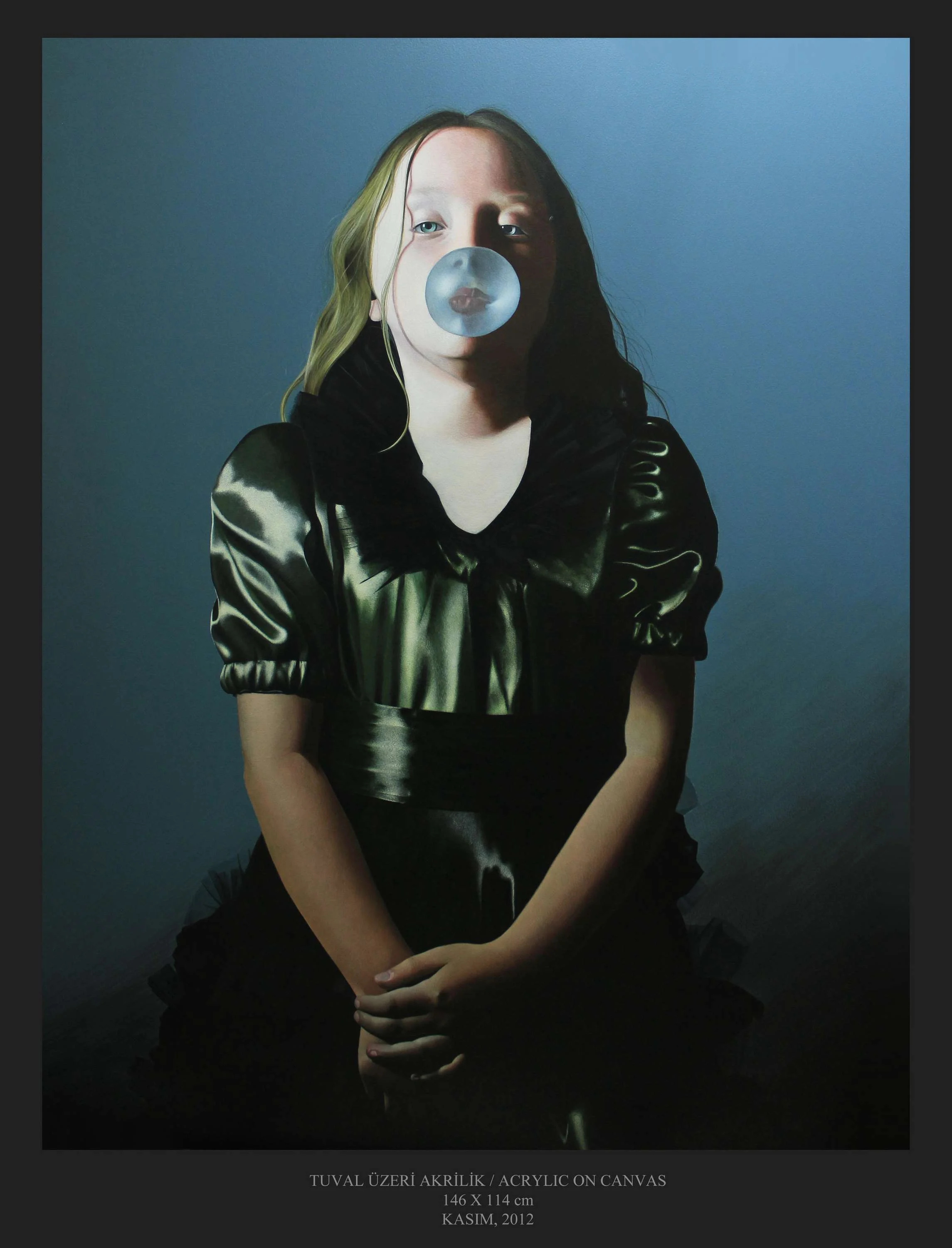 "İsimsiz" eseri METİN KALKIZOĞLU tarafından 2012 yılında 140x116 cm ölçülerinde Tuval üzeri akrilik boya tekniği ile yapılmıştır.