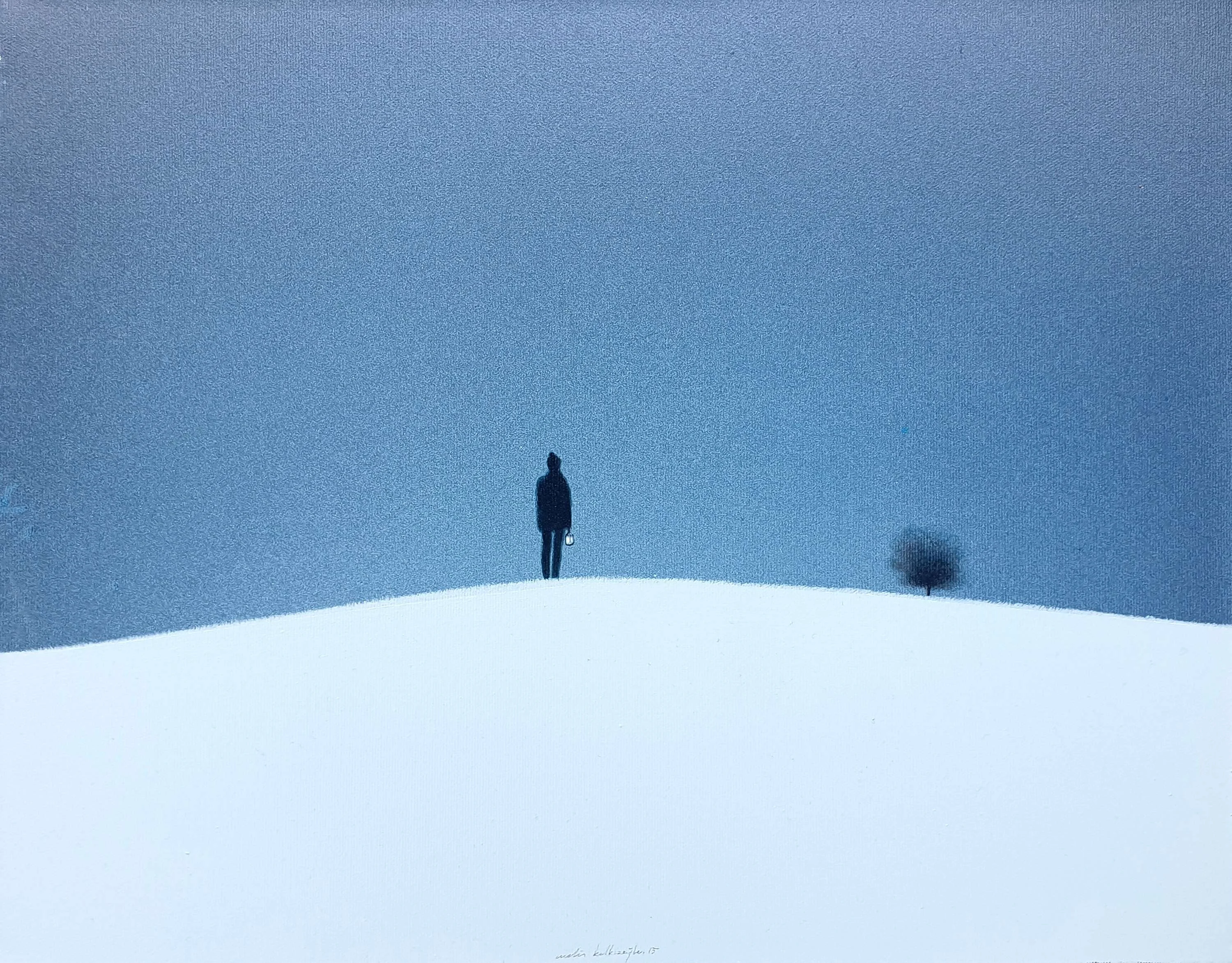 "İsimsiz" eseri METİN KALKIZOĞLU tarafından 2015 yılında 40x50 cm ölçülerinde Tuval üzeri akrilik boya tekniği ile yapılmıştır.