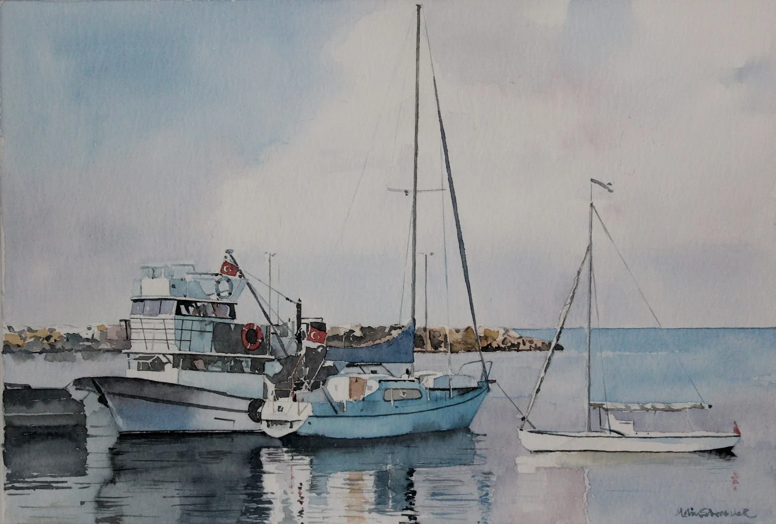 "Herekeli" eseri METİN SÖNMEZLER tarafından 2007 yılında 30x44 cm ölçülerinde Kağıt üzeri sulu boya tekniği ile yapılmıştır.