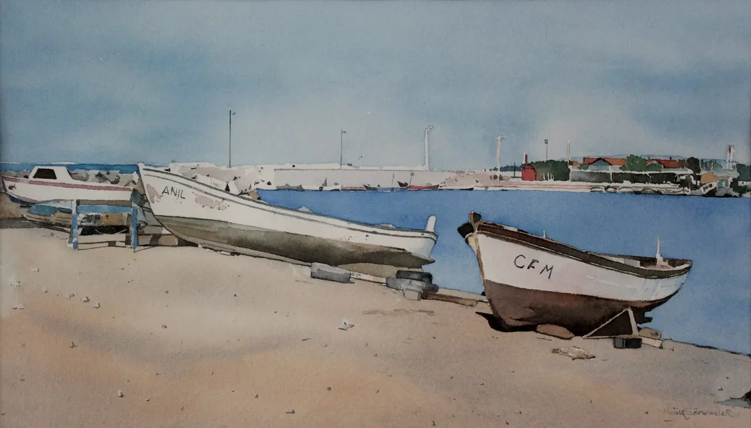"Herekeli" eseri METİN SÖNMEZLER tarafından 2007 yılında 25x44 cm ölçülerinde Kağıt üzeri sulu boya tekniği ile yapılmıştır.