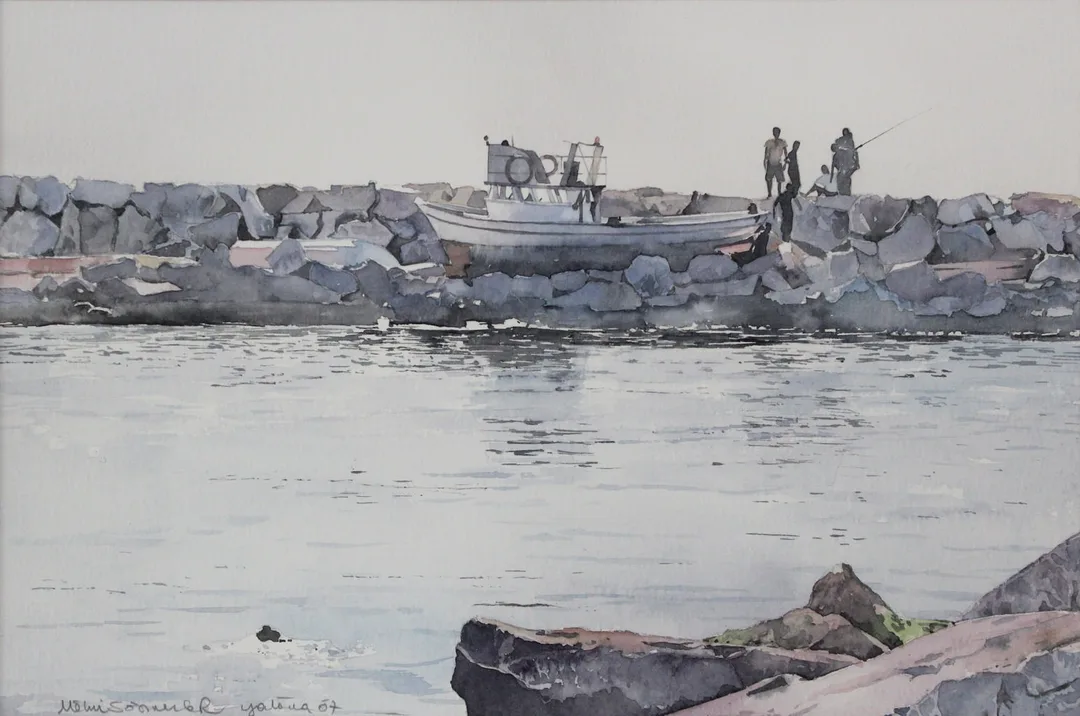 "Herekeli" eseri METİN SÖNMEZLER tarafından 29x44 cm ölçülerinde Kağıt üzeri sulu boya tekniği ile yapılmıştır.
