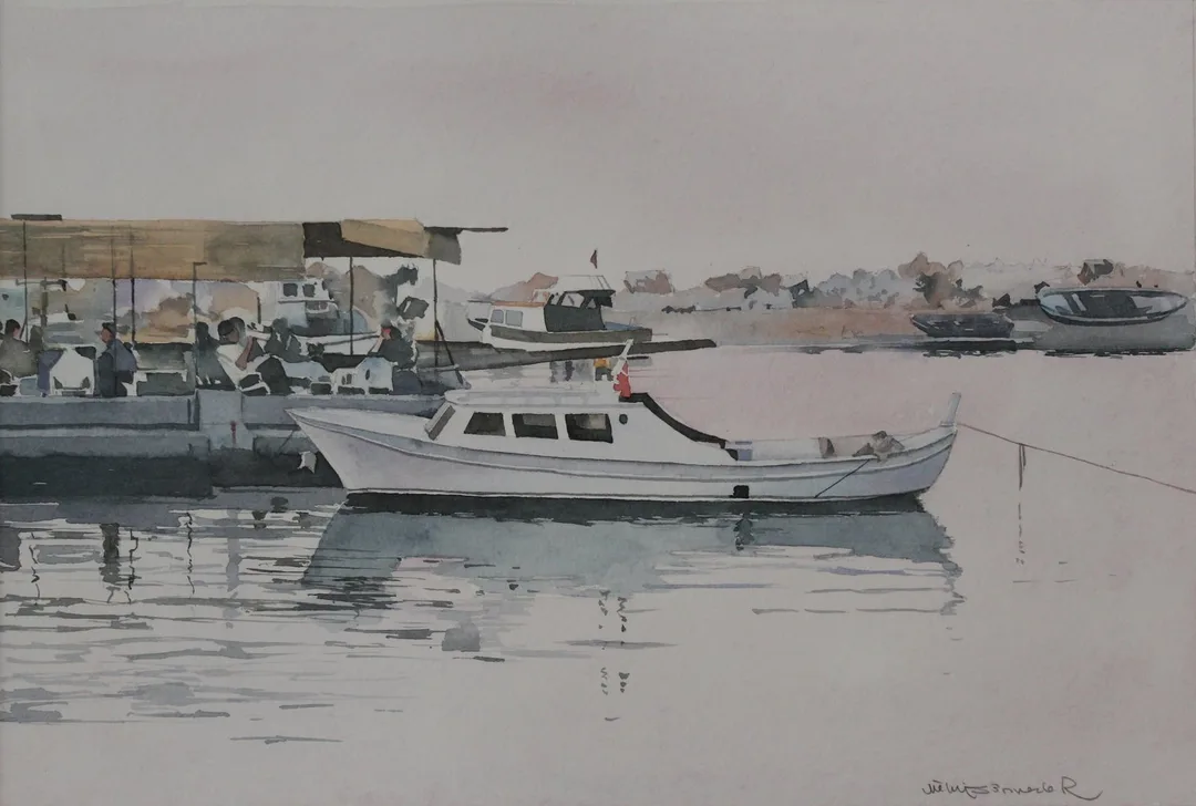 yakınlaştır "Herekeli" eseri METİN SÖNMEZLER tarafından 2007 yılında 30x45 cm ölçülerinde Kağıt üzeri sulu boya tekniği ile yapılmıştır.