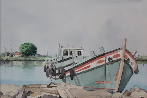 "Herekeli" eseri METİN SÖNMEZLER tarafından 23x35 cm ölçülerinde Kağıt üzeri sulu boya tekniği ile yapılmıştır.