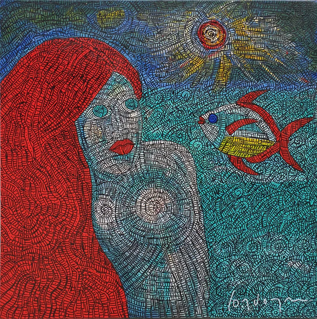 yakınlaştır "İsimsiz" eseri MURAT ÖZDOĞRU tarafından 2024 yılında 40x40 cm ölçülerinde Tuval üzeri akrilik boya tekniği ile yapılmıştır.