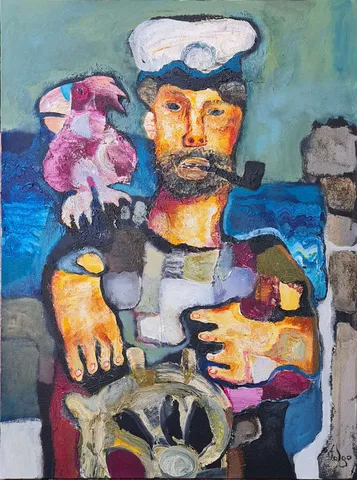MURAT TOLGA — “İsimsiz”, 2022 "İsimsiz" eseri MURAT TOLGA tarafından 2022 yılında 80x60 cm ölçülerinde Tuval üzeri yağlı boya tekniği ile yapılmıştır.