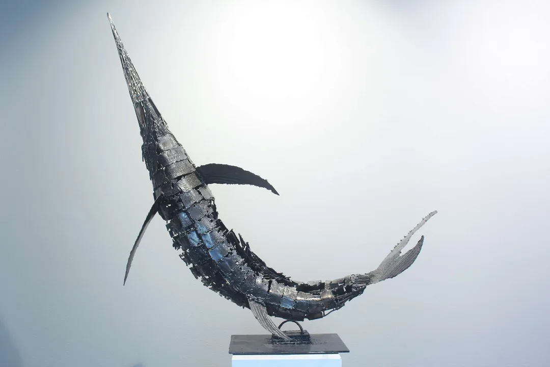 "Kılıç balığı" eseri MURAT YILDIRIMÇAKAR tarafından 2017 yılında 138x120x58 cm ölçülerinde Metal tekniği ile yapılmıştır.