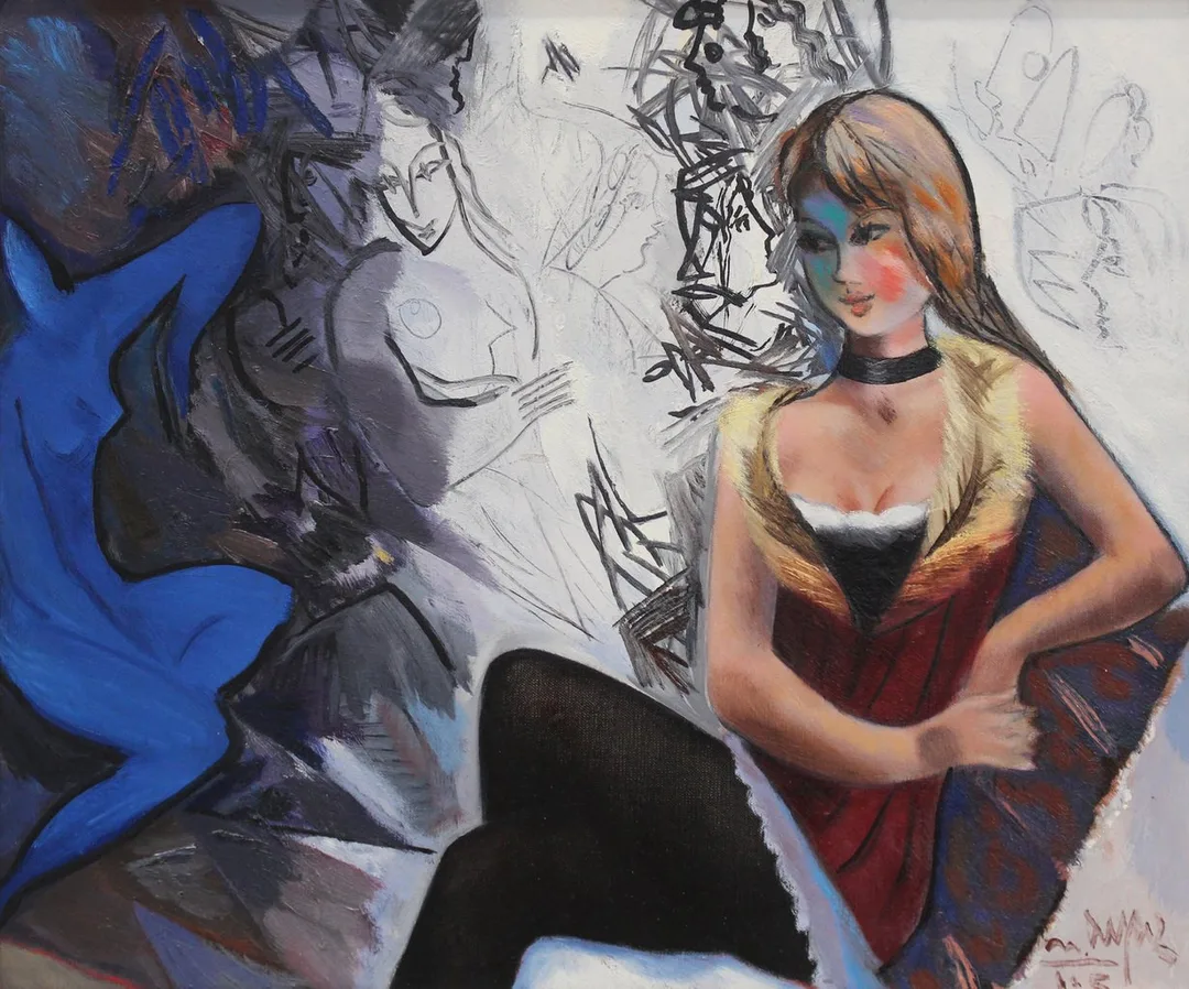 yakınlaştır "İsimsiz" eseri MUSTAFA AYAZ tarafından 50x60 cm ölçülerinde Tuval üzeri yağlı boya tekniği ile yapılmıştır.