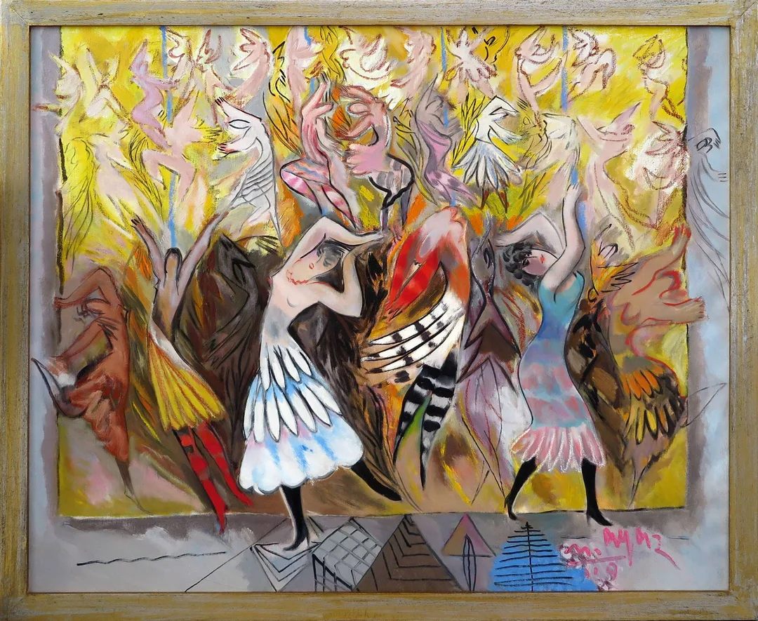 "İsimsiz" eseri MUSTAFA AYAZ tarafından 2009 yılında 100x120 cm ölçülerinde Tuval üzeri yağlı boya tekniği ile yapılmıştır.