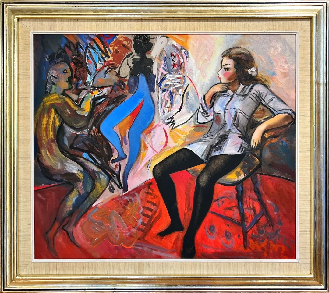 "İsimsiz" eseri MUSTAFA AYAZ tarafından 1997 yılında 60x70 cm ölçülerinde Tuval üzeri yağlı boya tekniği ile yapılmıştır.