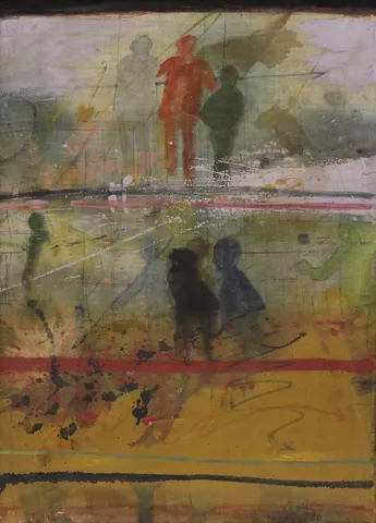 NİHAT KAHRAMAN — “İsimsiz”, 1980 "İsimsiz" eseri NİHAT KAHRAMAN tarafından 1980 yılında 50x35 cm ölçülerinde Tuval üzeri yağlı boya tekniği ile yapılmıştır.