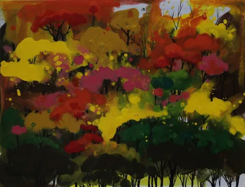 "İsimsiz" eseri NİHAT KAHRAMAN tarafından 2006 yılında 25x32 cm ölçülerinde Kağıt üzeri akrilik boya tekniği ile yapılmıştır.