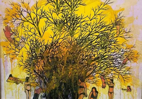 NİHAT KAHRAMAN — “Yaz Bitti”, 2021 "Yaz Bitti" eseri NİHAT KAHRAMAN tarafından 2021 yılında 50x70 cm ölçülerinde Tuval üzeri akrilik boya tekniği ile yapılmıştır.