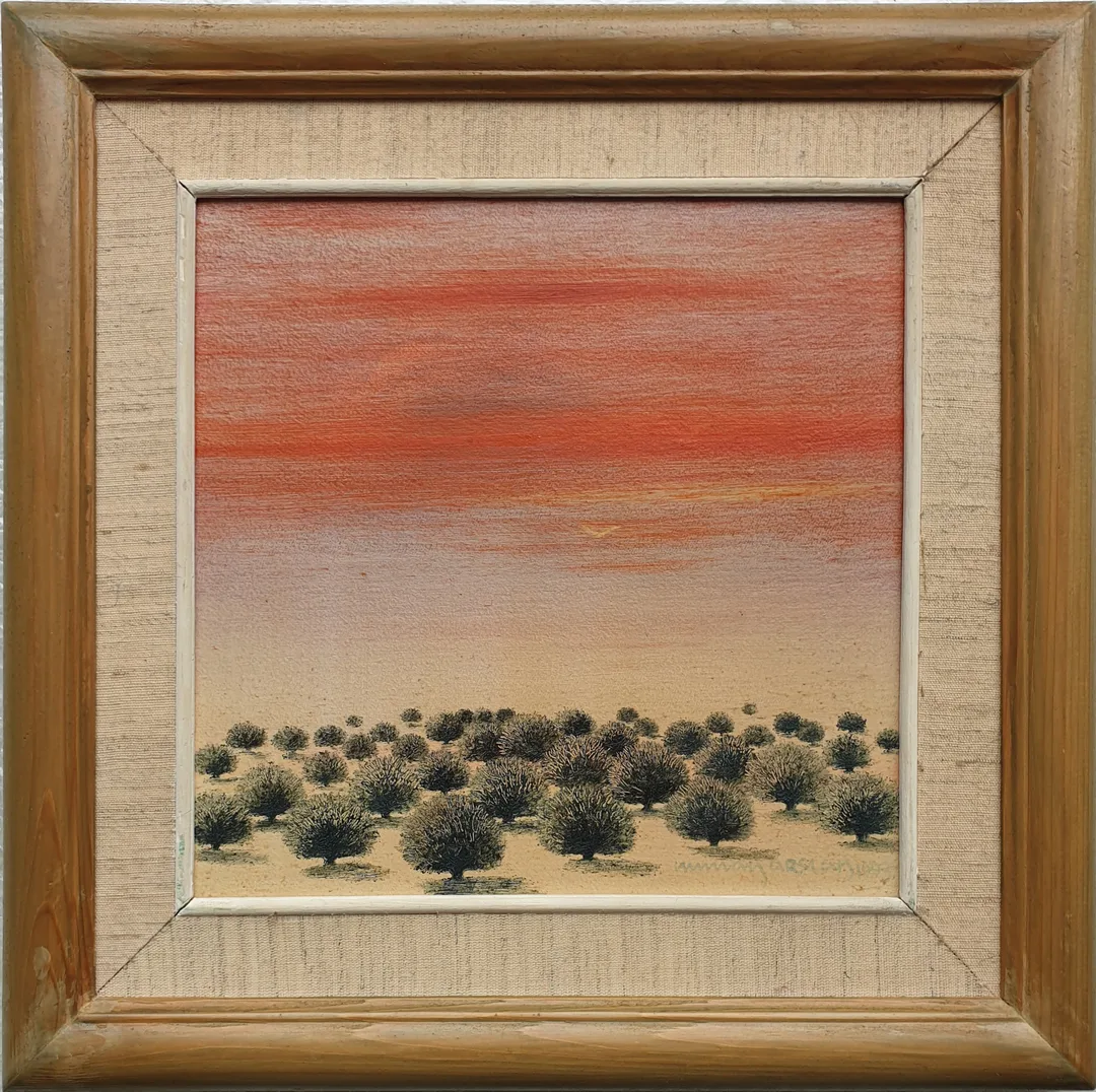 "İsimsiz" eseri NUMAN ARSLAN tarafından 1993 yılında 26x26 cm ölçülerinde Tuval üzeri yağlı boya tekniği ile yapılmıştır.