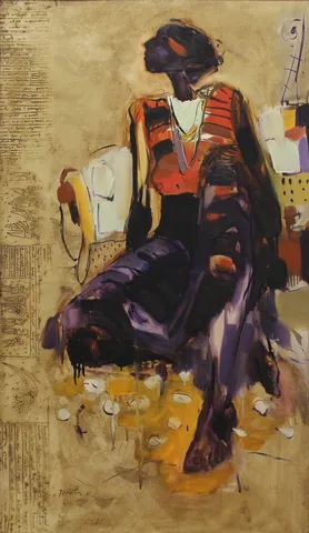 NURETTİN AKKAYA — “İsimsiz”, 2006 "İsimsiz" eseri NURETTİN AKKAYA tarafından 2006 yılında 110x64 cm ölçülerinde Tuval üzeri yağlı boya tekniği ile yapılmıştır.