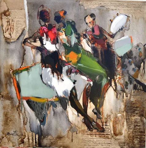 NURETTİN AKKAYA — “İsimsiz”, 2017 "İsimsiz" eseri NURETTİN AKKAYA tarafından 2017 yılında 70x70 cm ölçülerinde Tuval üzeri yağlı boya tekniği ile yapılmıştır.