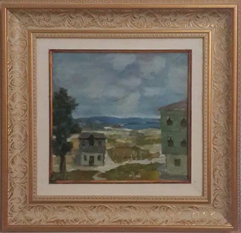 "İsimsiz" eseri NURİ İYEM tarafından 1990 yılında 35x35 cm ölçülerinde Tuval üzeri yağlı boya tekniği ile yapılmıştır.