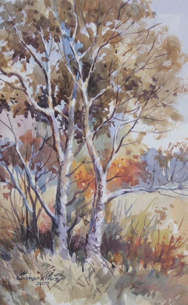 yakınlaştır "İsimsiz" eseri ÖMER MUZ tarafından 27x17 cm ölçülerinde Kağıt üzeri sulu boya tekniği ile yapılmıştır.