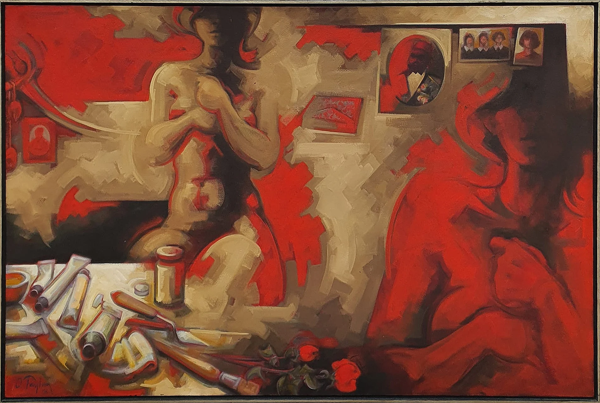 "Adsız" eseri ORHAN TAYLAN tarafından 1996 yılında 91x137 cm ölçülerinde Tuval üzeri yağlı boya tekniği ile yapılmıştır.