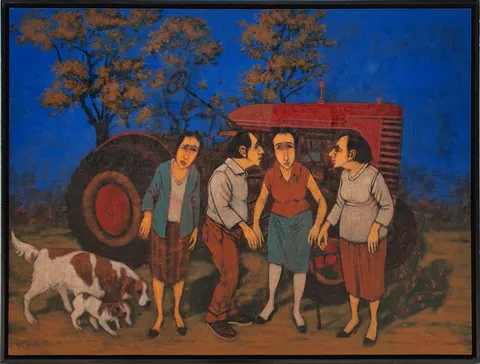 "İsimsiz" eseri ORHAN UMUT tarafından 2017 yılında 90x120 cm ölçülerinde Tuval üzeri akrilik boya tekniği ile yapılmıştır.