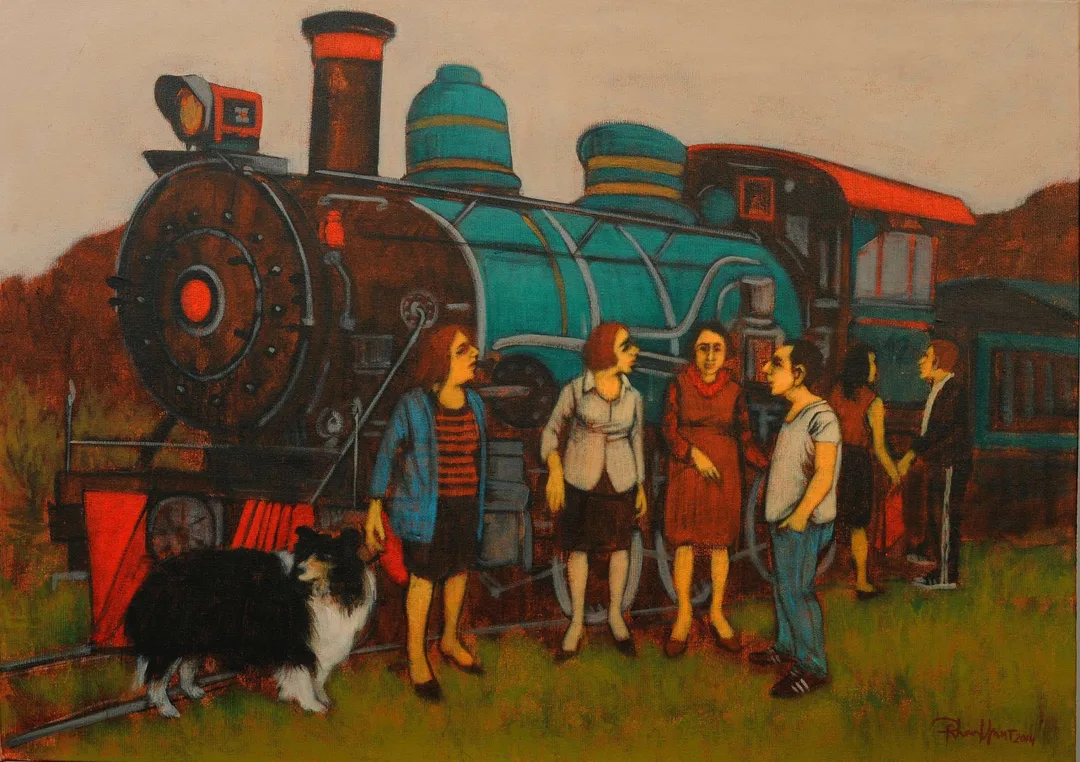 yakınlaştır "İsimsiz" eseri ORHAN UMUT tarafından 2014 yılında 50x70 cm ölçülerinde Tuval üzeri akrilik boya tekniği ile yapılmıştır.