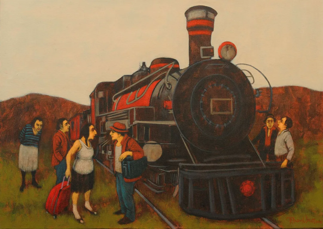 "İsimsiz" eseri ORHAN UMUT tarafından 2014 yılında 50x70 cm ölçülerinde Tuval üzeri akrilik boya tekniği ile yapılmıştır.