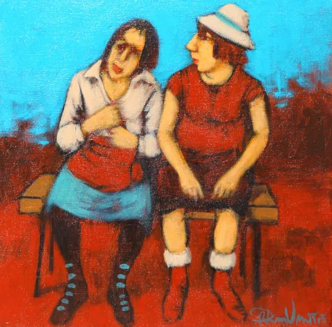 ORHAN UMUT — “İsimsiz”, 2015 "İsimsiz" eseri ORHAN UMUT tarafından 2015 yılında 25x25 cm ölçülerinde Tuval üzeri akrilik boya tekniği ile yapılmıştır.