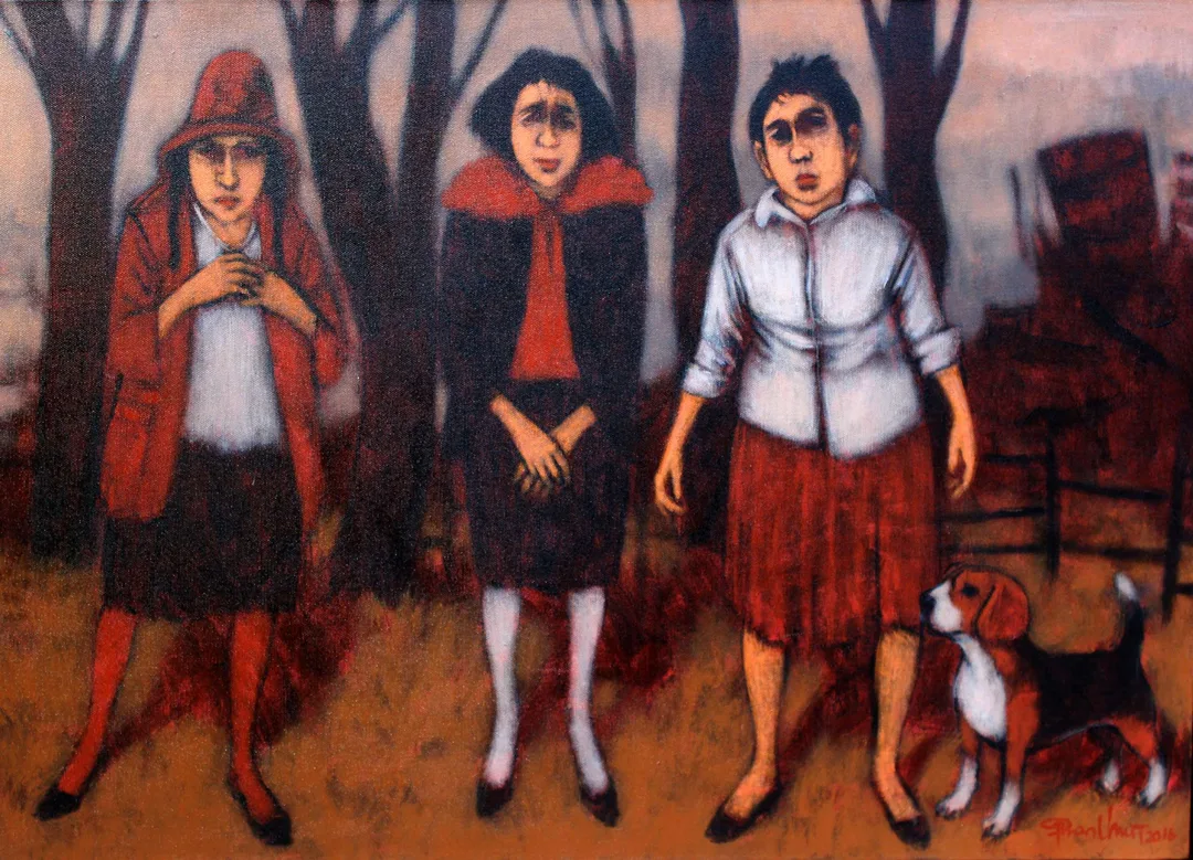"İsimsiz" eseri ORHAN UMUT tarafından 2016 yılında 50x70 cm ölçülerinde Tuval üzeri akrilik boya tekniği ile yapılmıştır.
